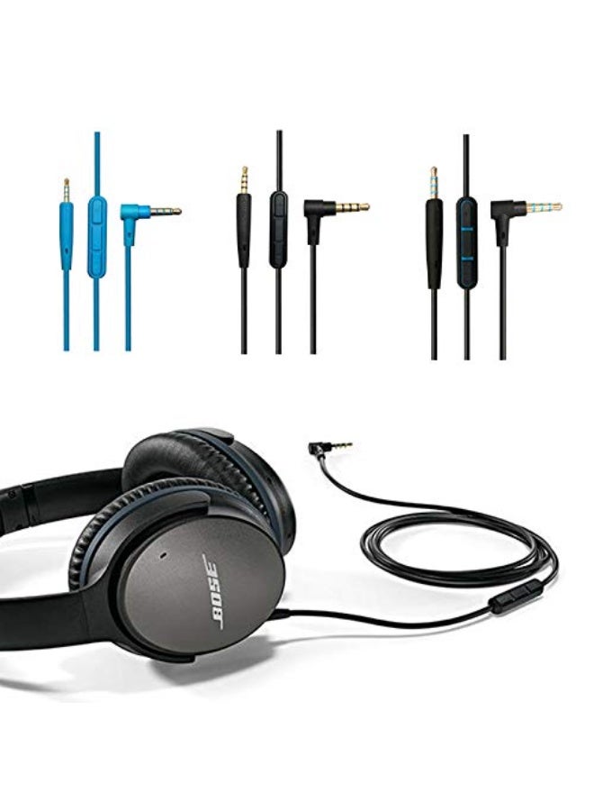 Replacement Audio Cable, Extension Cable, Headphones with Inline Microphone Volume Control (Black) - Image 4